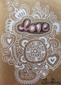 Posca Pen & Colouring Pencil Sketchbook by Tina Devins