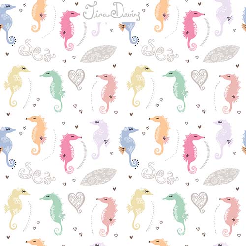 Mermaids & Seahorses by Tina Devins