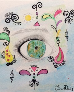 Watercolour, Pen & Pencil Sketchbook by Tina Devins