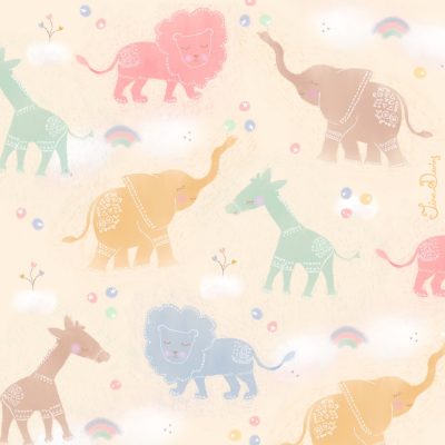Cute Baby Animals pattern by Tina Devins
