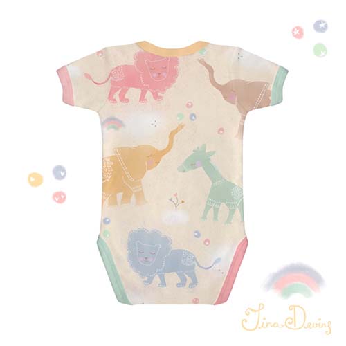 Cute Baby Animals pattern by Tina Devins